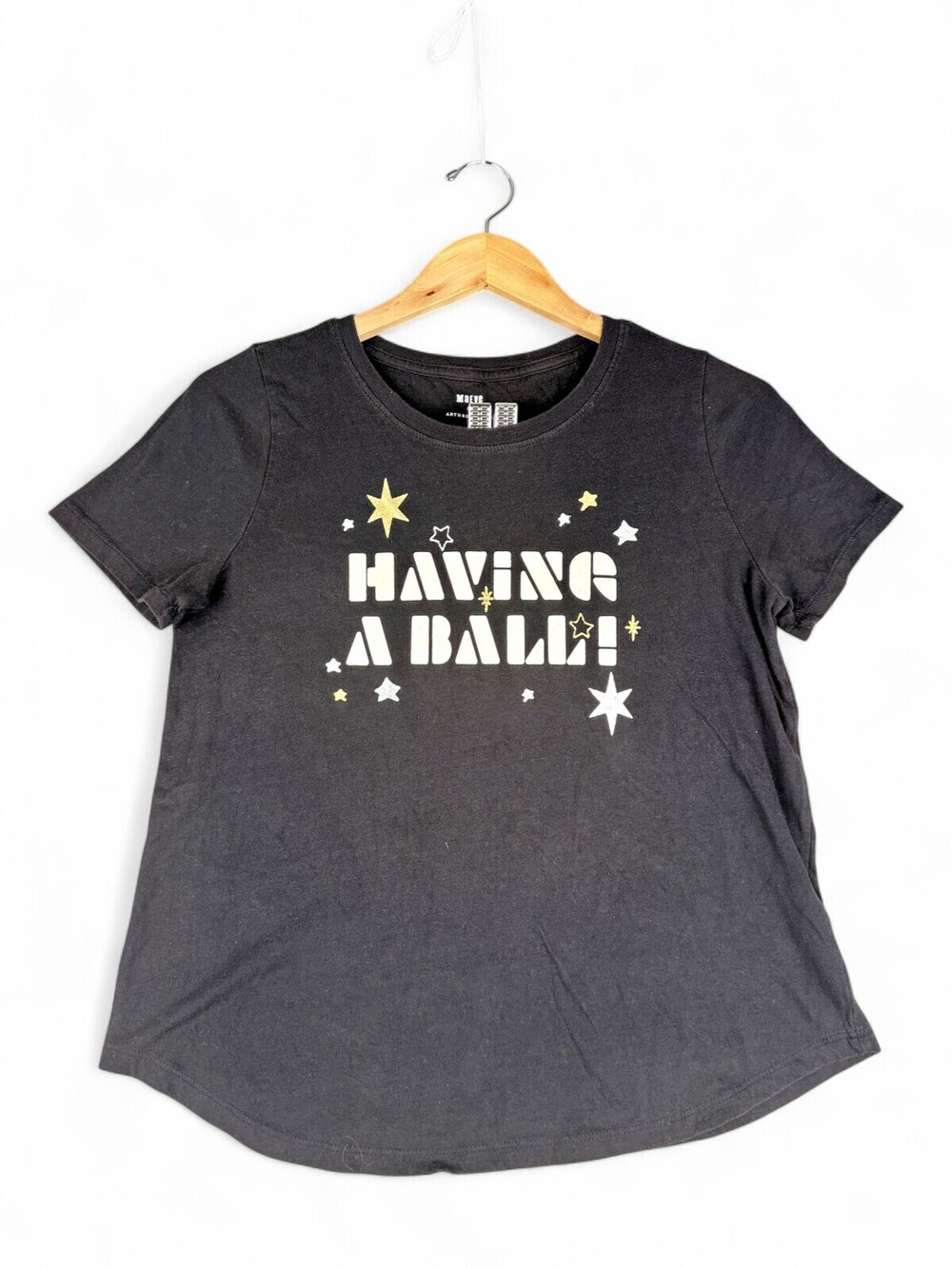 Maeve Anthropologie Having A Ball Graphic Tee Black S